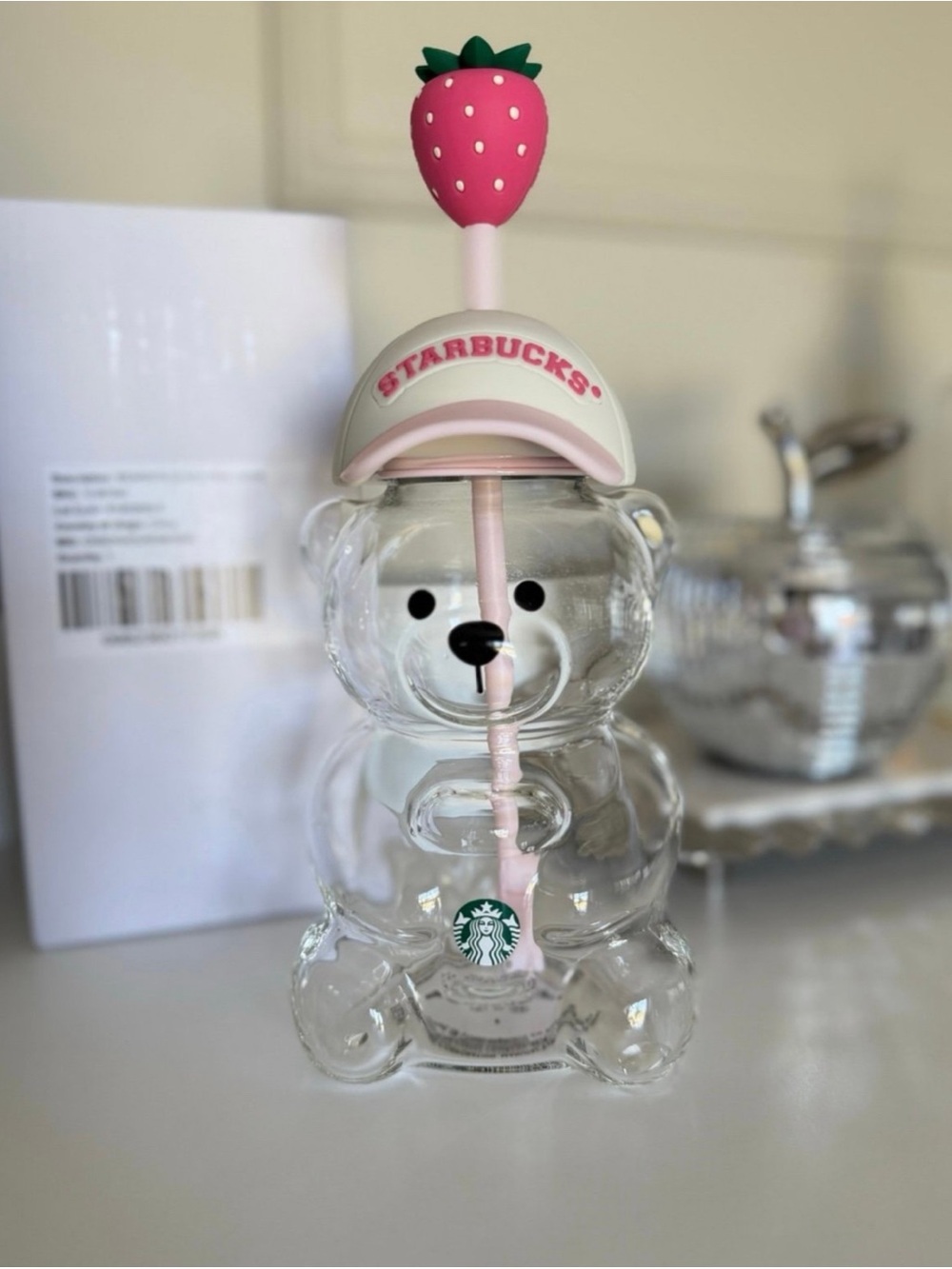Starbucks limited edition 2026 bearista pink drink bear cup